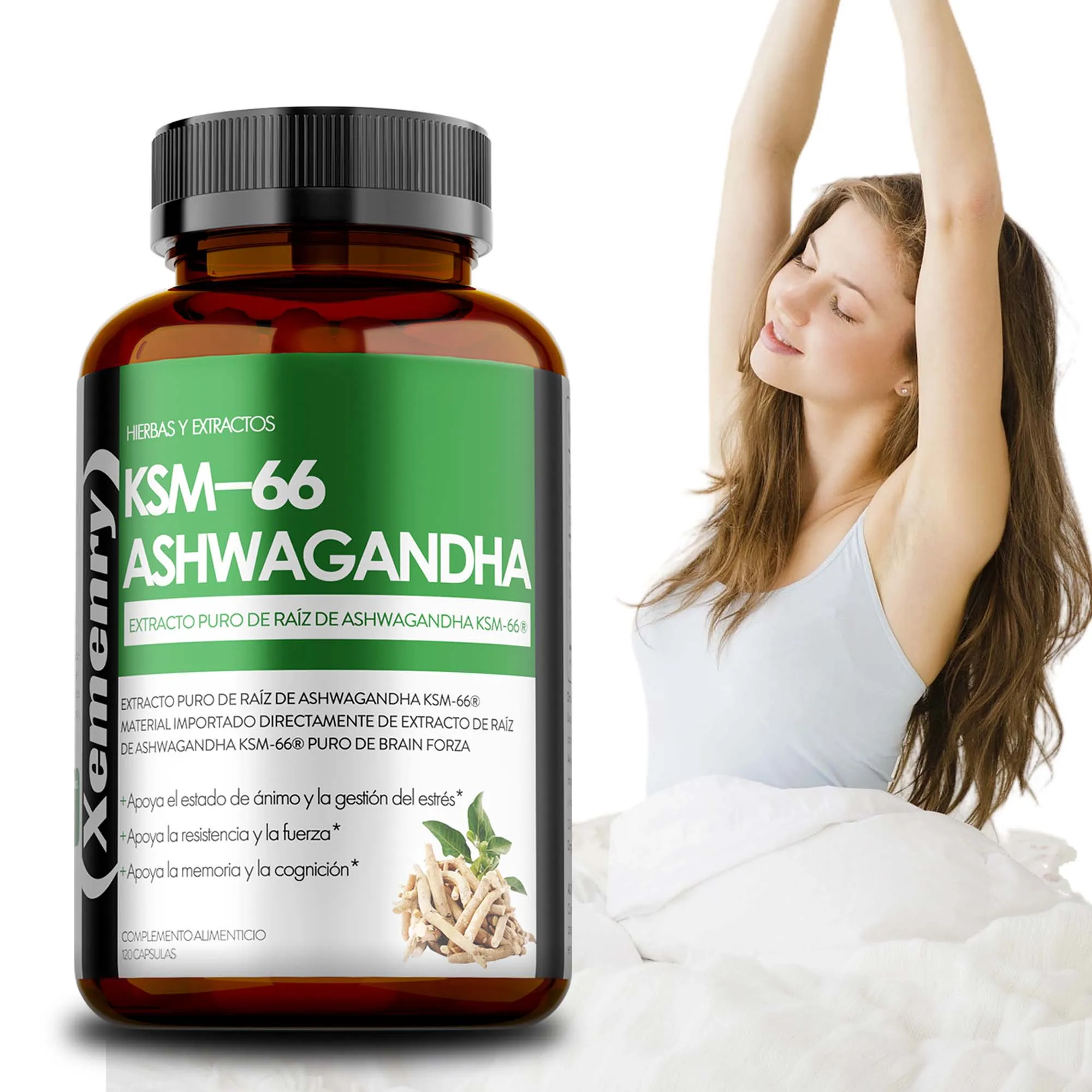 KSM-66 Ashwagandha Supplement - Improves Vitality, Improves Energy Levels, Improves Exercise Endurance for Adult