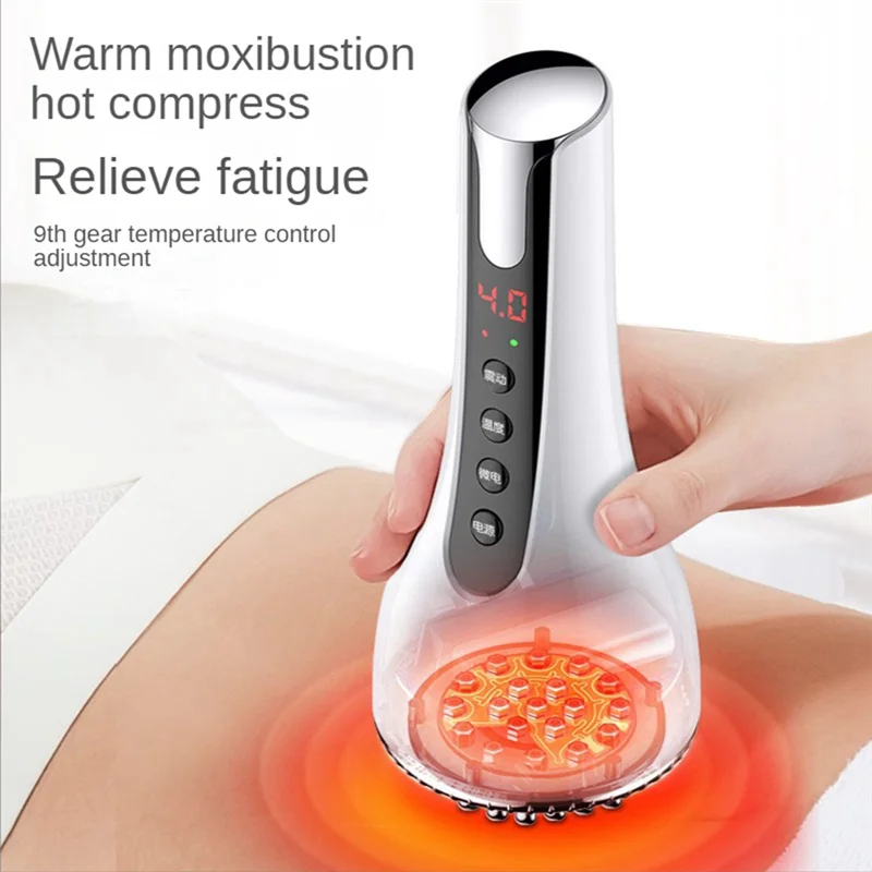 

HOES-Microcurrent Meridian Scraping Infrared Body Detox Massage Health Comb Unblocking Warm Brush Shape Live Blood Shu Tendon