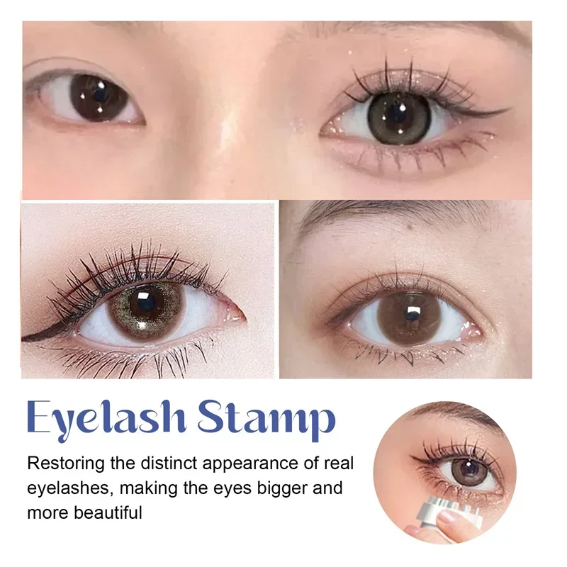 3 ชิ้น/เซ็ตขนตาแสตมป์การพิมพ์ 3D ทนทานกันน้ํา Assistant ลายฉลุแต่งหน้าขนตา DIY Lower Eyelash Stamp เสริมเครื่องมือ