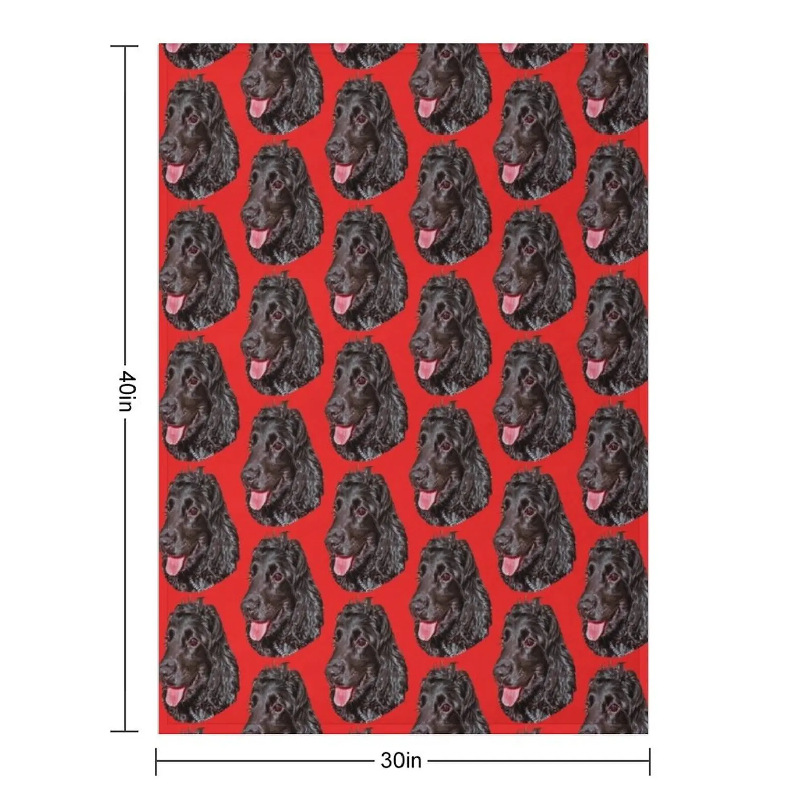 Black Cocker Spaniel Throw Blanket Fashion Sofas Decorative Beds Retros Loose Plaid Thermals For Travel Blankets
