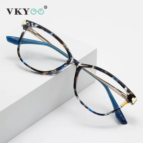 Imagen 1 del producto VICKY, gafas de lectura antiluz azul con diseño de ojo de gato a la moda Retro para hombres y mujeres, prescripción personalizable LS231