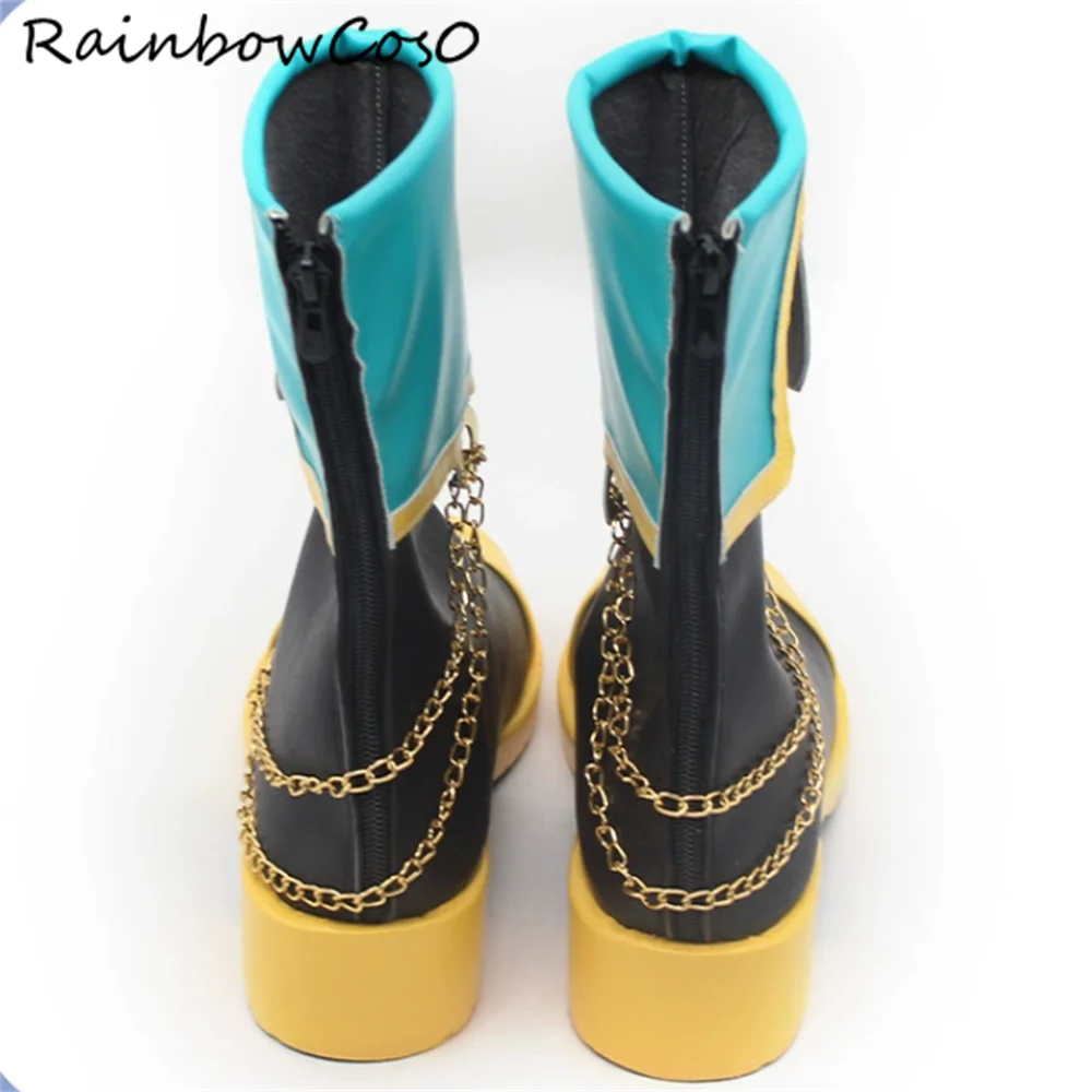 朝比奈まふゆコスプレ靴ブーツゲームアニメカーニバルパーティーハロウィンクリスマスRainbowcos0W4420