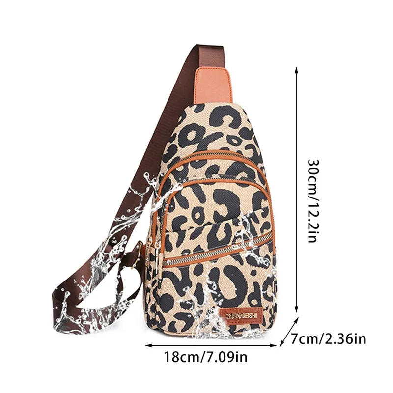 Fashion New Leopard Print Women\'s Backpack/Fanny Pack For Teenage Girl Travel Shoulder Messenger Bags Leopard Book Bag Purses