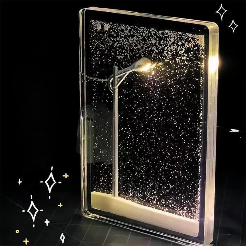 Christmas Snowflake Night Light Handmade วัสดุชุด Street Light หิมะจําลองเด็กของเล่นวิทยาศาสตร์ฟิสิกส์ชุดของเล่นเพื่อการศึกษา