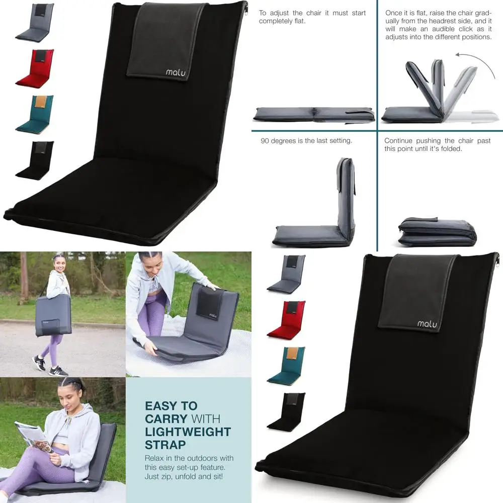 

Негабаритное мягкое напольное кресло с поддержкой спины — сиденье для медитации, складная спинка, моющийся чехол