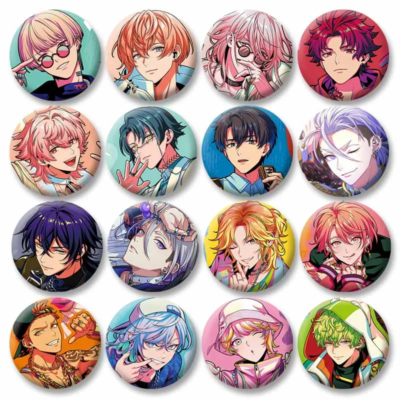 

Anime Game Paradox Live Brooches Cartoon Ryu Natsume Hokusai Masaki Cosplay Badge Creativity Backpack Clothing Jewelry Pins Gift