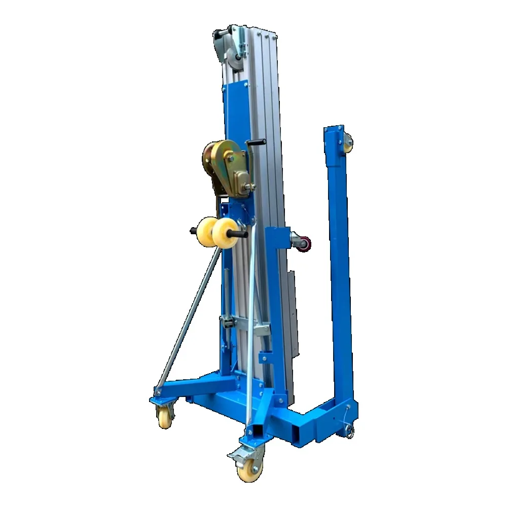 

Hand lift Scaffolding handling lift Stacker Material machine Loading hoist Exhibition lift