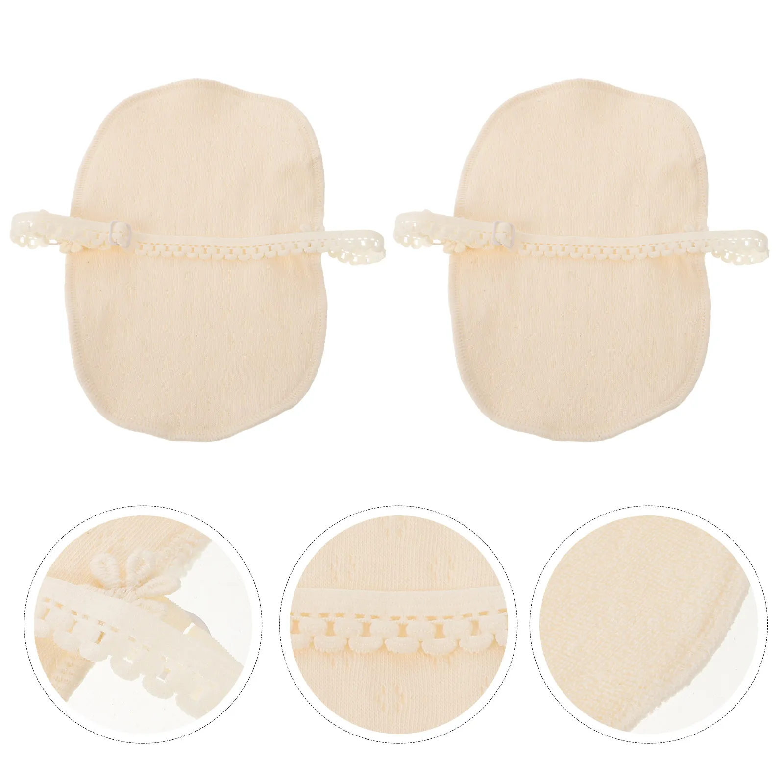 

1Pair Invisible Underarm Sweat Pads Reusable Anti-Sweat Protection for Women Strong Moisture Absorbing Armpit Liners for Daily