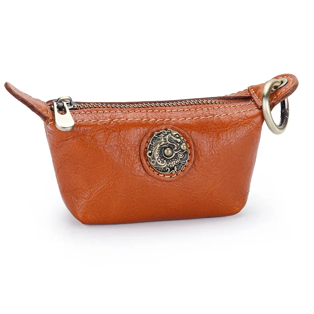 

Новые женские кошельки из натуральной кожи, маленькие кошельки на молнии, большая вместительная сумка для денег для женщин, портативный кошелек, мягкий кошелек для монет из воловьей кожи