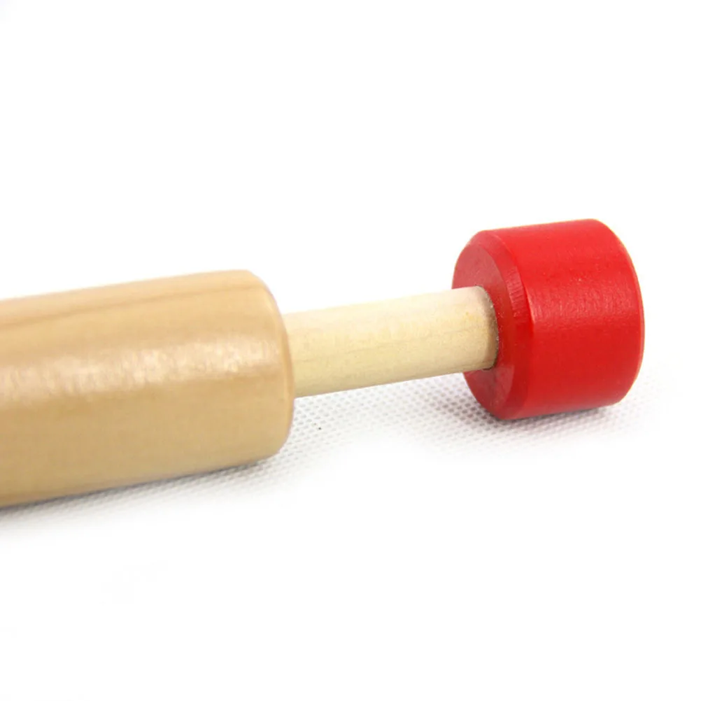

2Pcs Music Whistle Instrument Wooden Sound Maker with Pull-Push Design for Lung Exercise Early Education Activity