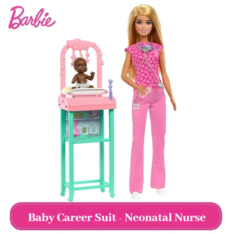 Barbie Pop Carrière Speelset Peuters Meeslepende Professionele Ervaring Dokter Leraar Rijke Accessoires Meisjes Speelgoed Verjaardagscadeau