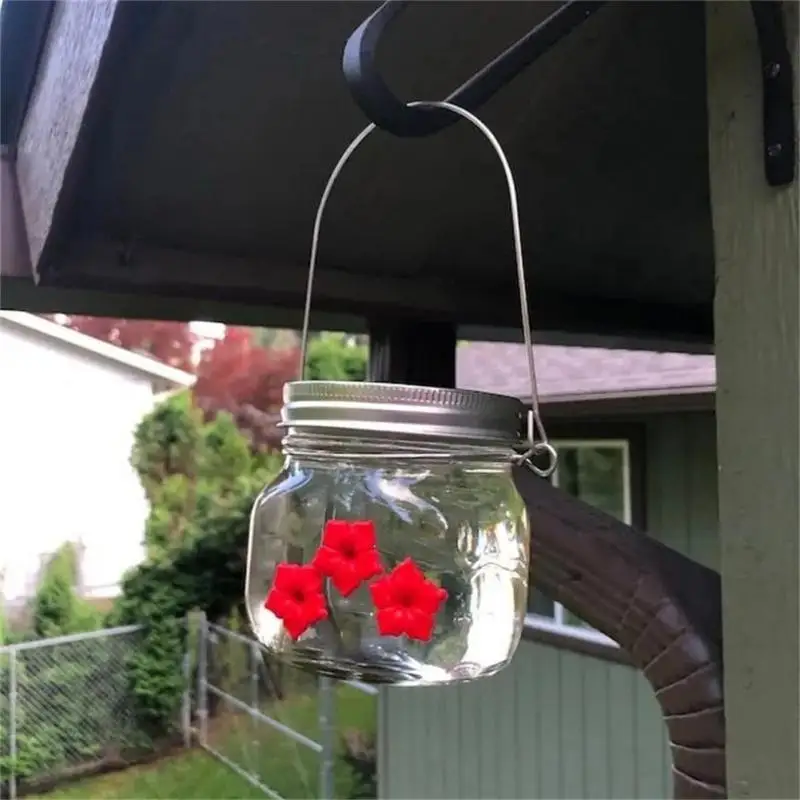 

Outdoors Hanging Feeders Clear Reservoir Design High Temperature Portable Outdoor Pet Bird Supplies Bird Water Feeder Bottle