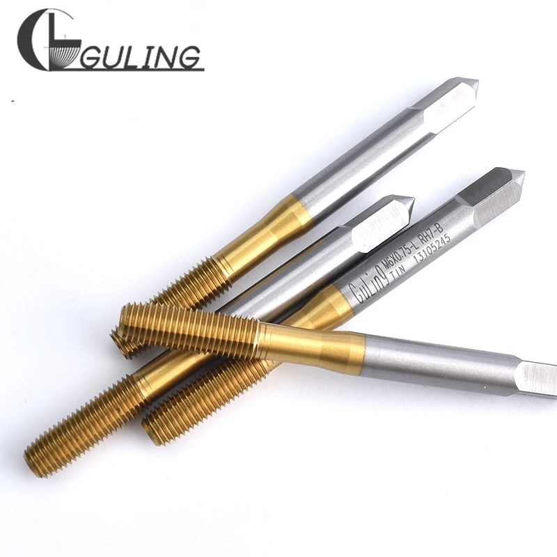 GULING HSSE-M35 левая рука с Оловянным профилирующим краном M4 M5 M6 M8 M10 X0.5L X0.75L X1L метрический станок винтовые краны с мелкой резьбой