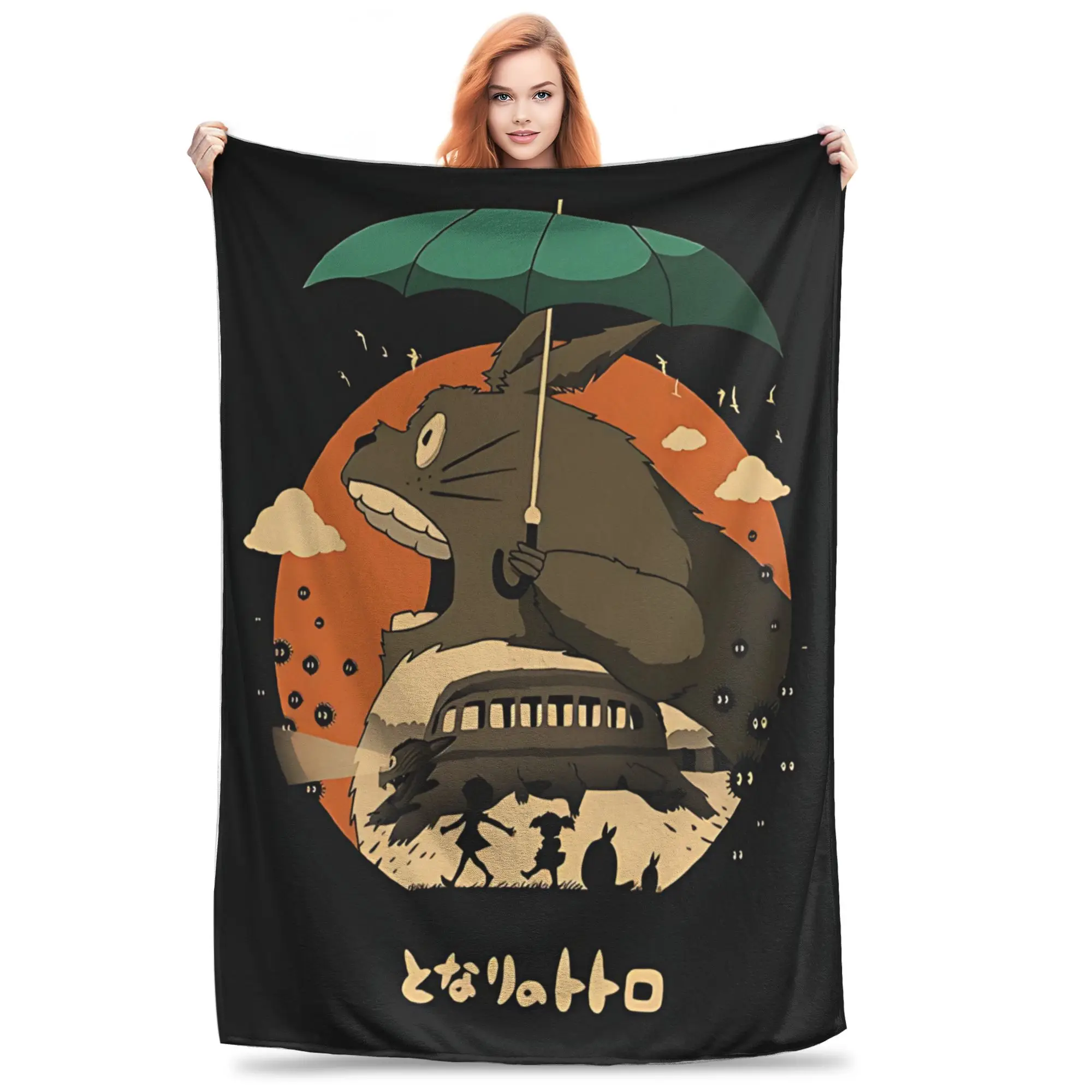 1PC home Cutecore Anime My Neighbor Totoros  Blanket Super Cosy Plush Home Living Room Sofa halloween