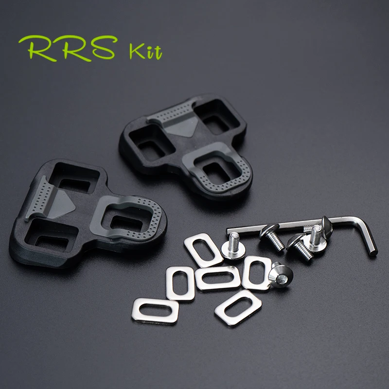 Rrskit Bicycle Pedal Cleats Ultralight Cycling Pedal Shoes Cleat Floating Road Bike Self-Locking Plate For KEO For Wellgo RC7