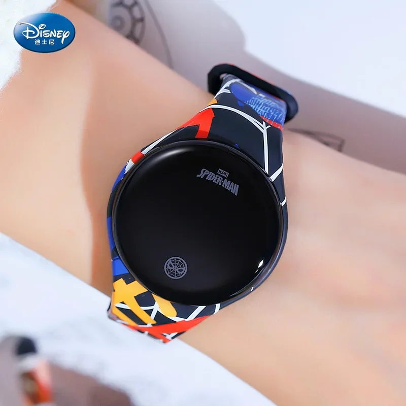 Disney Mickey Mouse Digital Watch Spiderman Kids Watch Frozen Cartoon Student Touch Screen Smart Sport Boys Watches Girl Watch