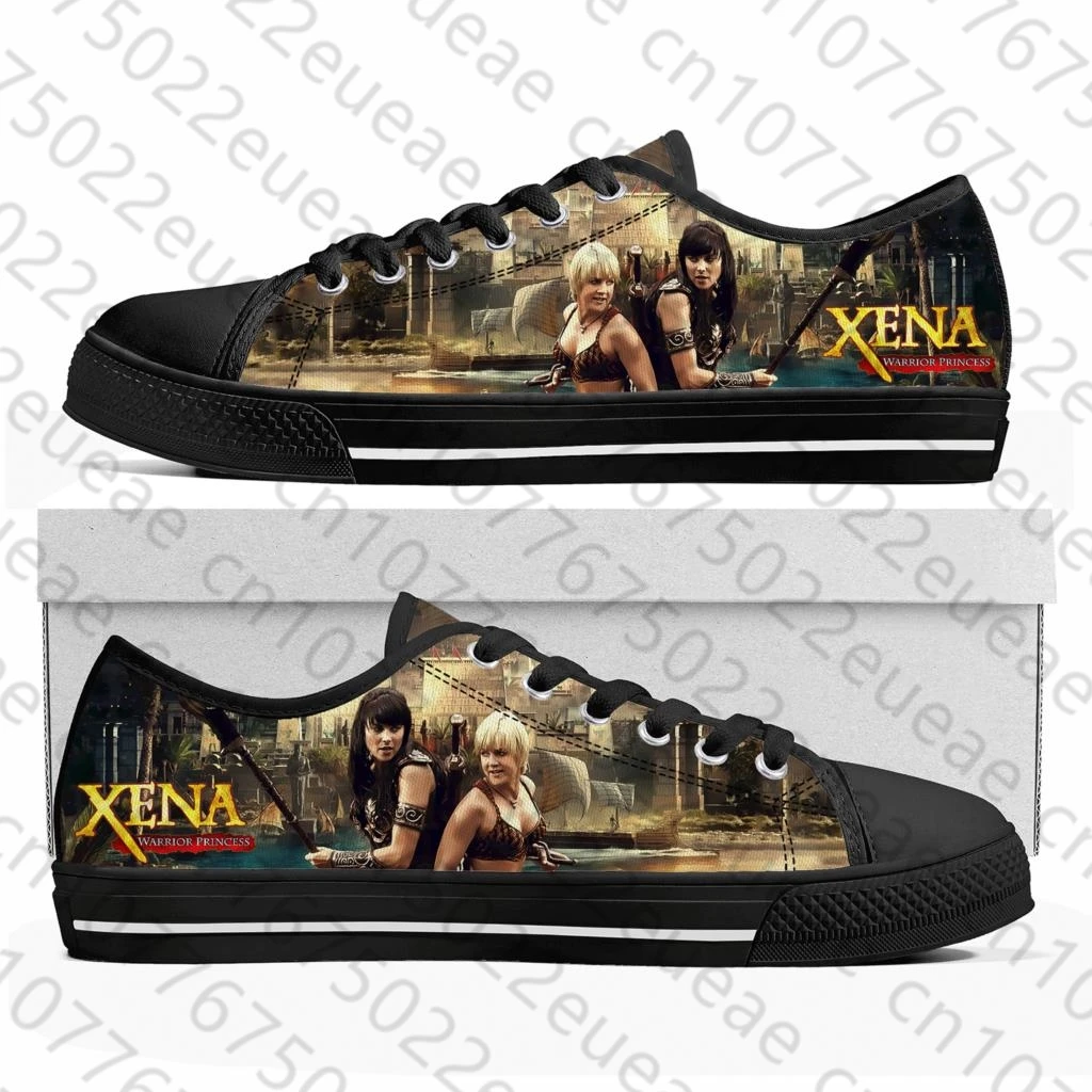 Xena Warrior Princess Low Top Sneakers Mens Womens Teenager High Quality Gabrielle Canvas Sneaker Casual Shoes Custom Shoe