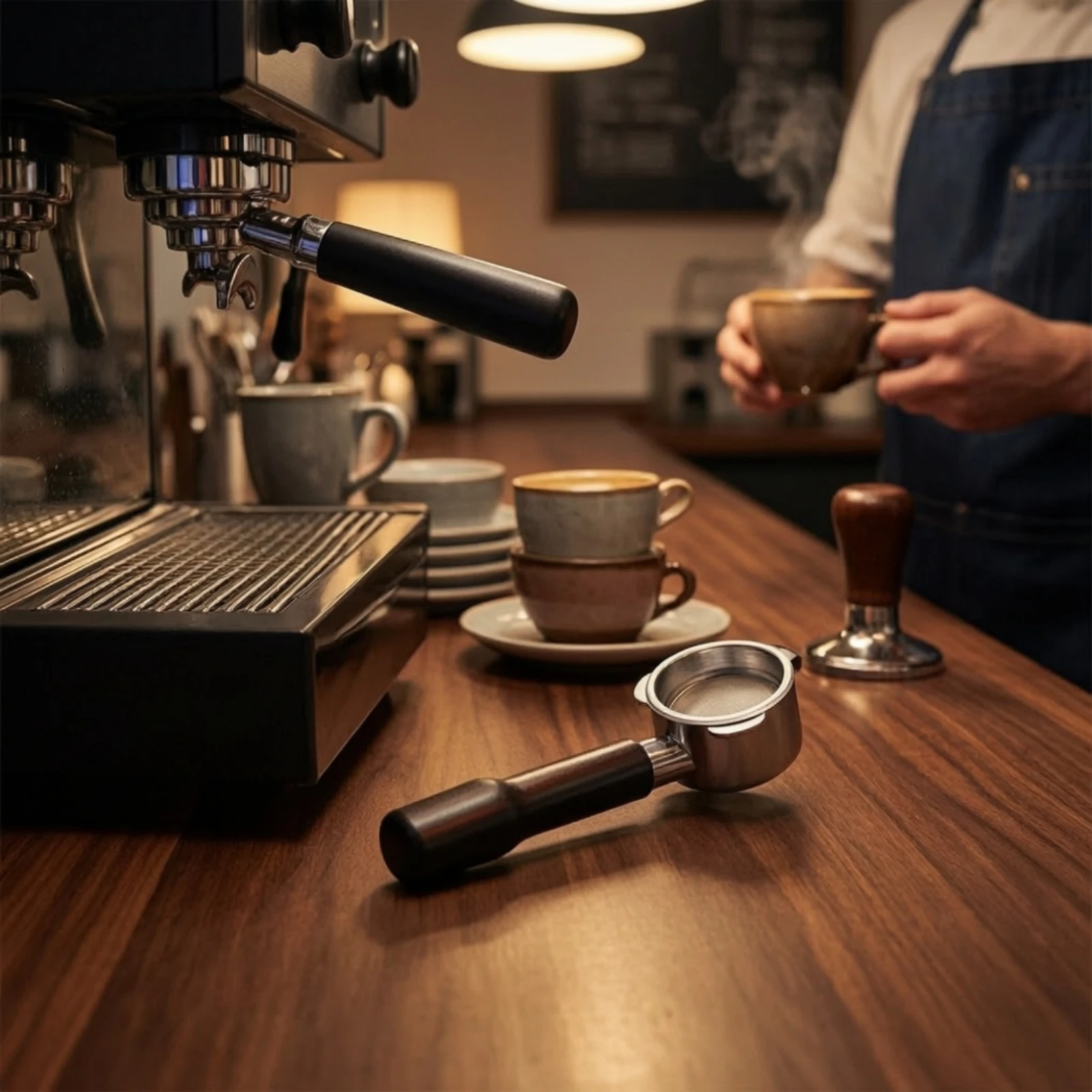 51mm Bottomless Portafilter Detachable Design 3 Ear Espresso Strainer Holder Coffee Strainer Handle for Cafe view 3