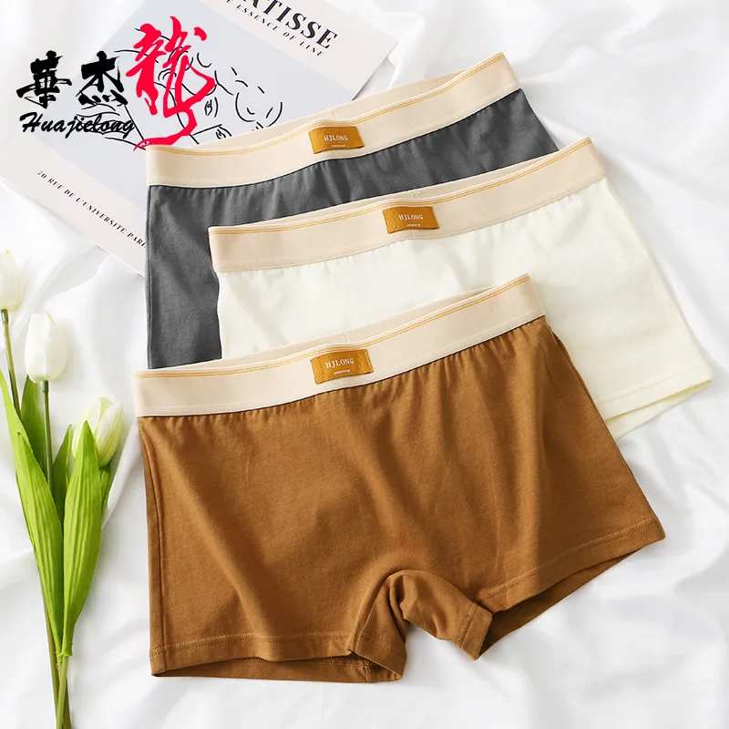 3 Pack Men Soft Cotton Boy Shorts Underwear Mid-Rise Stretch Anti-Chafing Breathable Boxer Briefs Casual Sleep Underpants