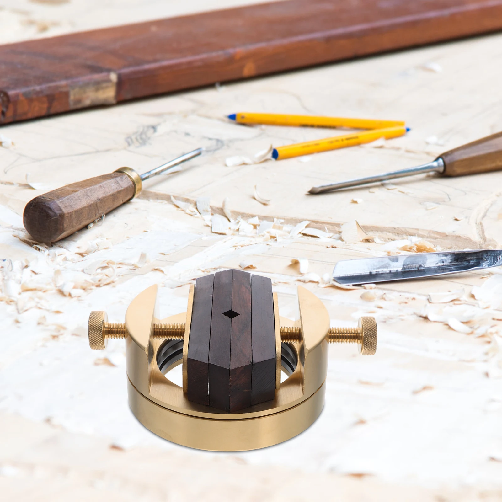 

Вращающийся на 360 градусов латунный зажим, стабильные уплотнительные тиски для камня, мини-настольный инструмент для деревообработки, металлический штамп, держатель для камня, дерево