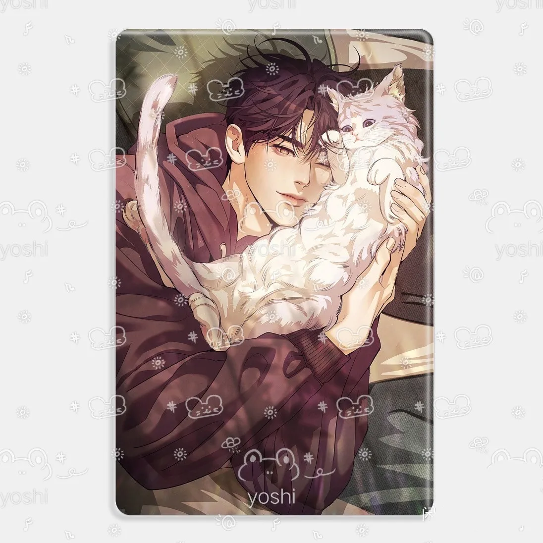 [Not Official Authentic] 2024 New Korean Manhwa Shell Pearl Boy 8.5x13cm Acrylic Card