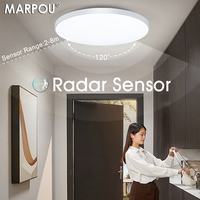 MARPOU Radar Sensor LED Ceiling Lights 15W 20W 40W Auto Delay motion sensor light Smart Home Lighting Ceiling LampRoom Hallways
