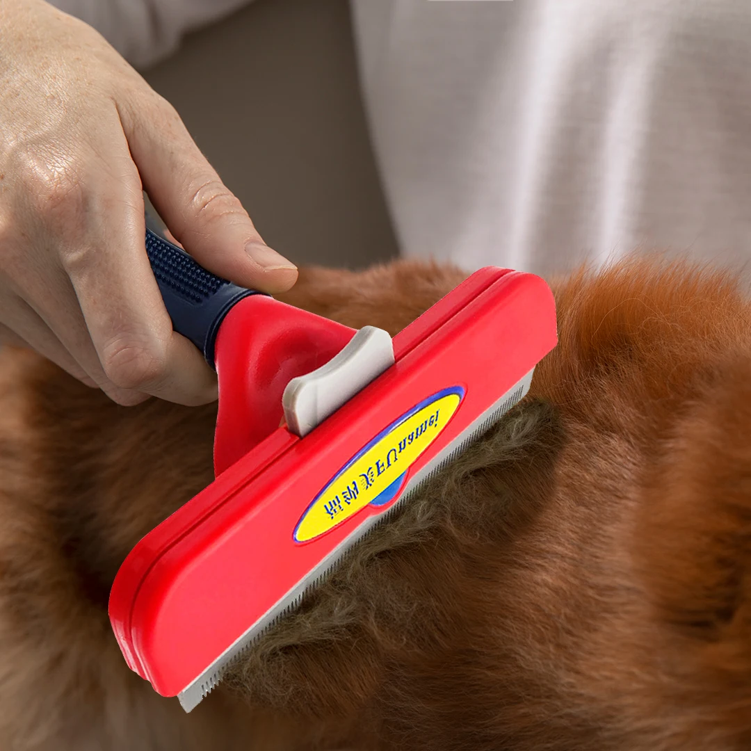 Funamei Dog Comb Dog Hair Removal Brush Cat Grooming Comb Hair Massage Combs 90% Shedding Pet Hair Remover for Dogs Cats Brush