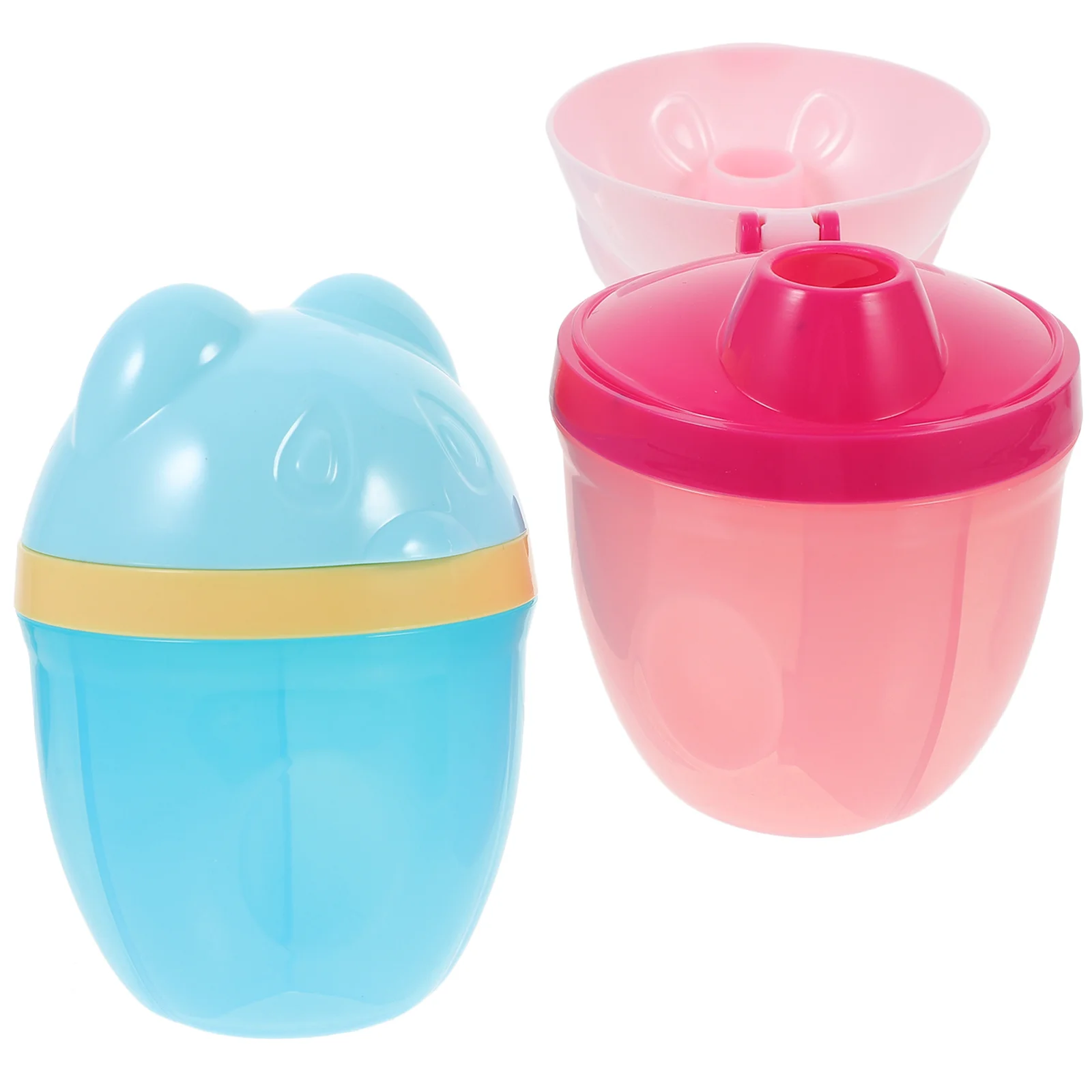 

2Pcs Milk Powder Box Multifunctional Sealed Baby Snacks Storage Container Portable Food Grade Milk Powder Dispenser Travel