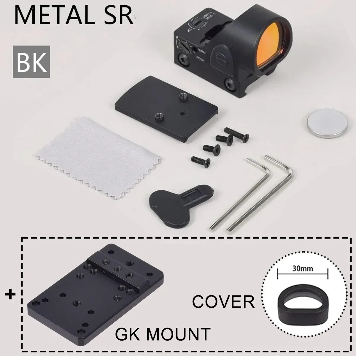 

Tactical SR Red Dot Optics RM Red Dot Sight Scope Riflescope Collimator Fit 20mm Rail RMT Rifle Sight Hunting Airsoft With Logo
