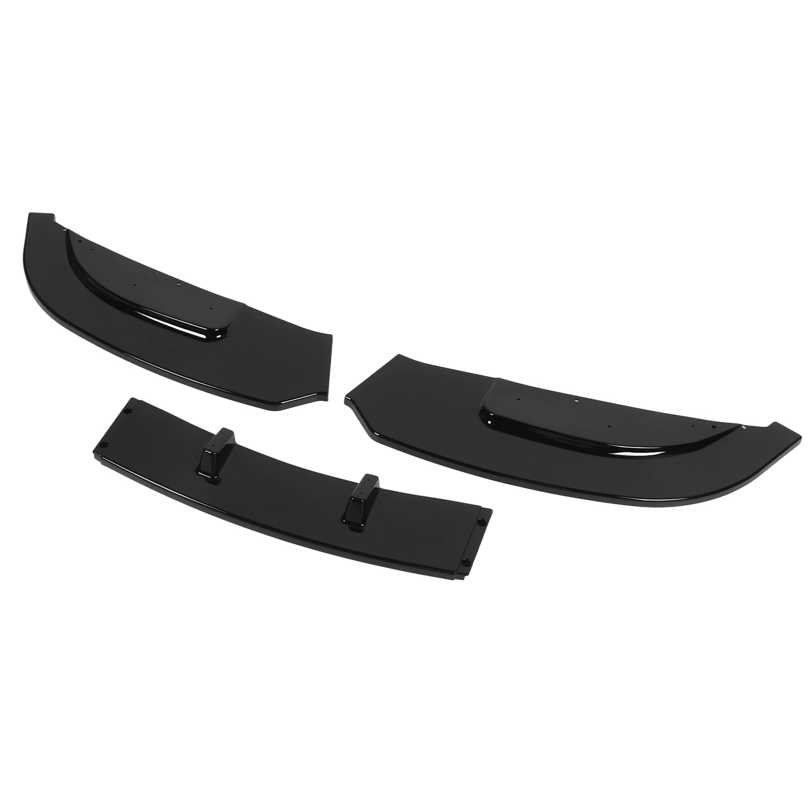 

3 Sections Front Bumper Lip Spoiler - Sturdy Stylish Front Bumper Lip Splitter For 3 Series E92 E93 Standard, Glossy Black