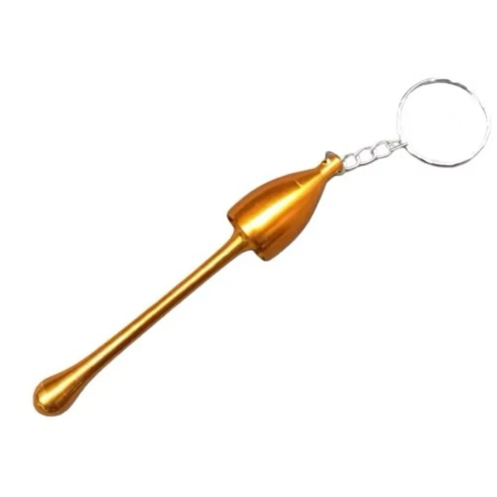 Mushroom Head Design Creative Keychain Pendant Metal Material Detachable Tube Toy Men's Gift