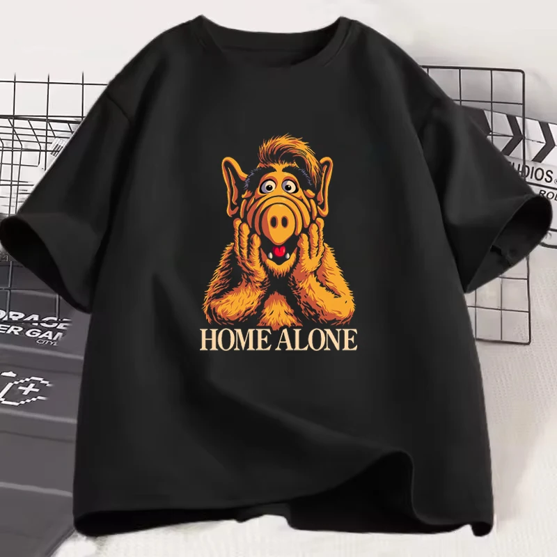 

80s Retro Sic Fi Alien Alf-home Single Gordon Shumway-TV Sitcoms Retro Men Women Shirt Loose Casual Hip-hop Unisex T-shirt Tee