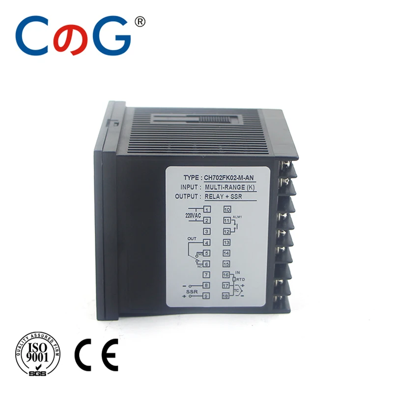 CG CH702 72*72 مللي متر متعددة المدخلات K E J PT100 0-10 فولت 4-20mA الجهد PID الناتج SSR التتابع التيار المتناوب 220 فولت 24VDC 380VDC متحكم في درجة الحرارة