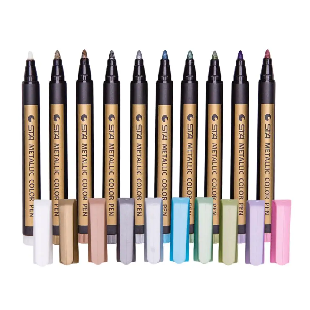 

Photo Album Pens Set Metallic Marker Pens Chalk Black Surfaces