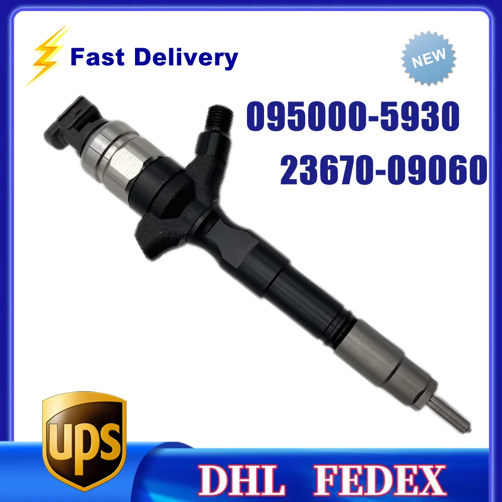 

095000-5930 Common Rail Fuel Injector 0950005930 23670-09060 For Toyota HILUX 2KD-FTV