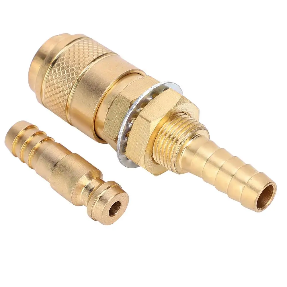 

Brass Water Cooled Adapter for mig TIG Welder Torch Quick Hose Connector Plug