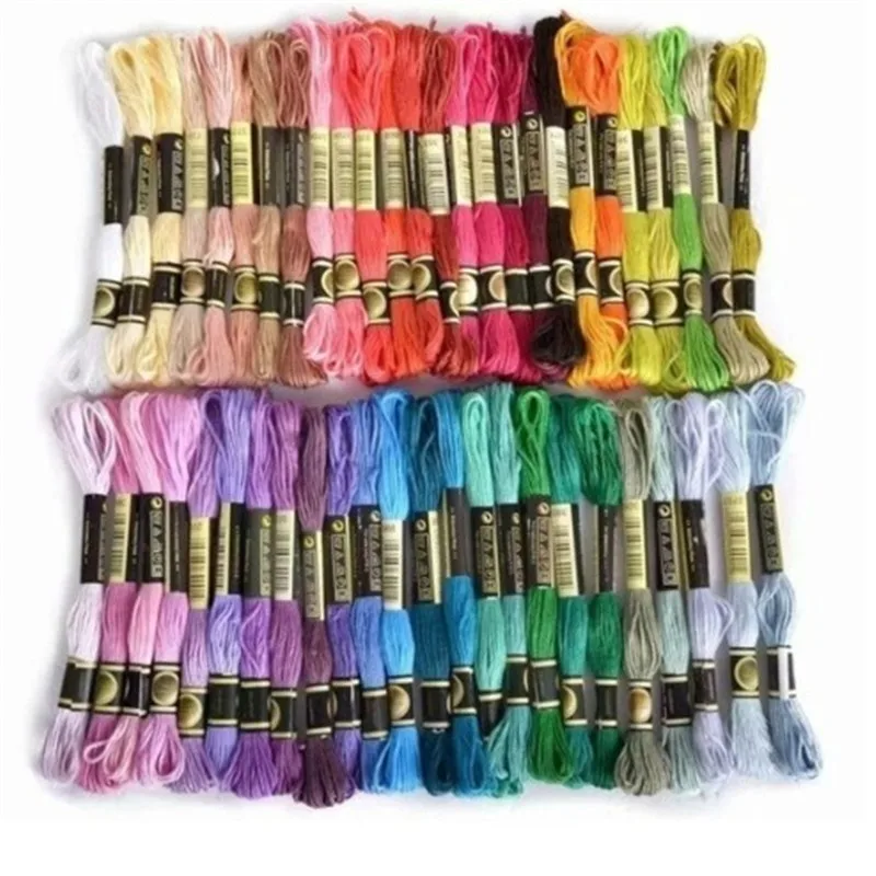 クロスステッチ刺embroideryフロス,手織り糸,手縫い,手縫い,ランダムカラー