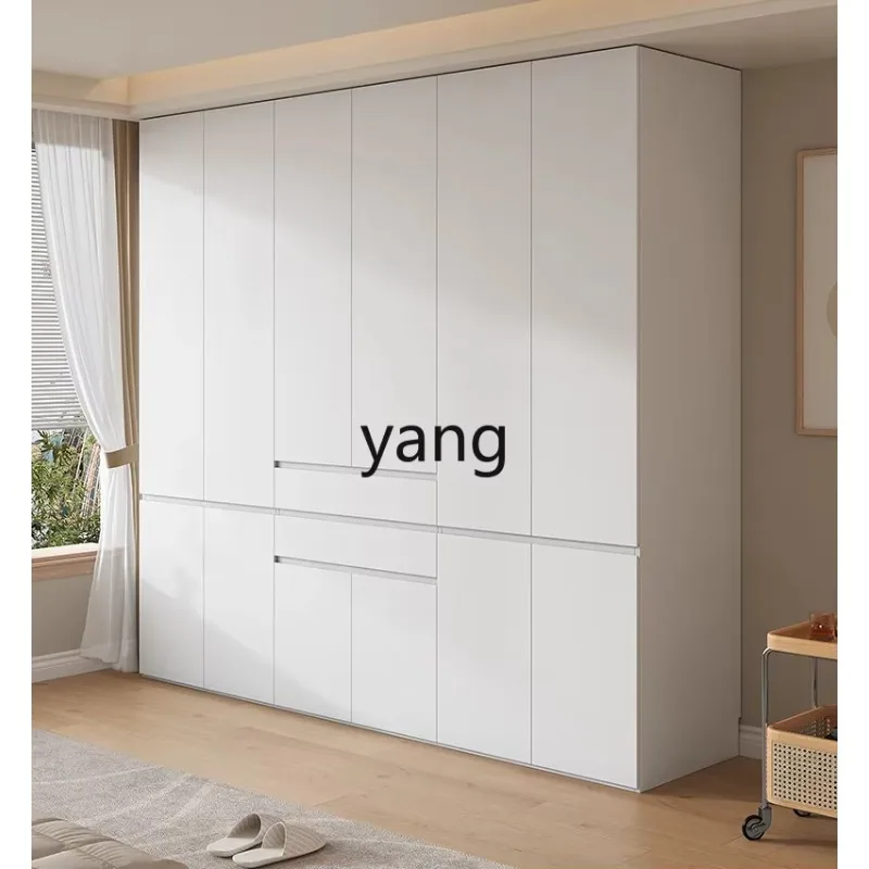 LTT solid wood segmented wardrobe antique segmented home master bedroom wardrobe cabinet