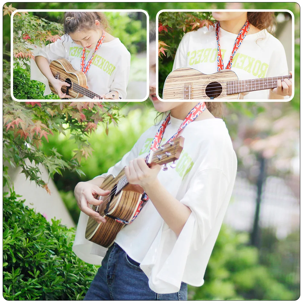 

Ukulele Strap 2cm Width Fiber Key Sling Wear Resistant Stretch Resistant Comfortable Durable Musical for Ukelele