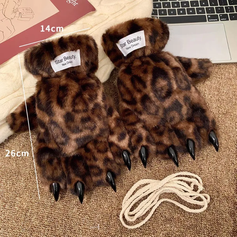 luvas-de-inverno-quentes-e-peludas-com-estampa-de-leopardo-acessorios-de-cosplay-luvas-espessas-com-garras-de-tigre-luvas-acolchoadas-para-mulheres-presente