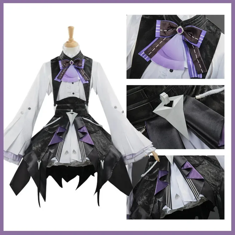 Аниме-игра Zenless Zone Zero Vivian Banshee, карнавальный костюм, юбка Лолиты, рубашка, униформа, парик, женский сексуальный кавайный костюм в маске с мячом;2