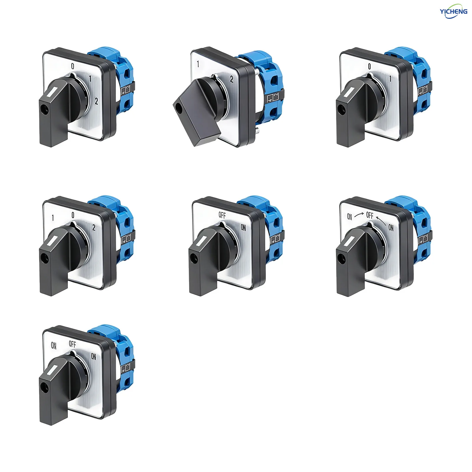 1Pcs 20A 2/3/4 Position Self-locking type Universal Rotary Changeover Switch,Dual loop control and single loop control（optional）