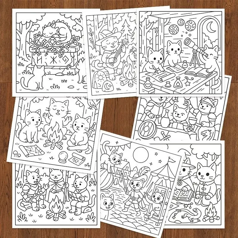 Kids Coloring Book Early Learning Doodle Drawing Picture Book for Toddlers Preschool Kindergarten Painting Set