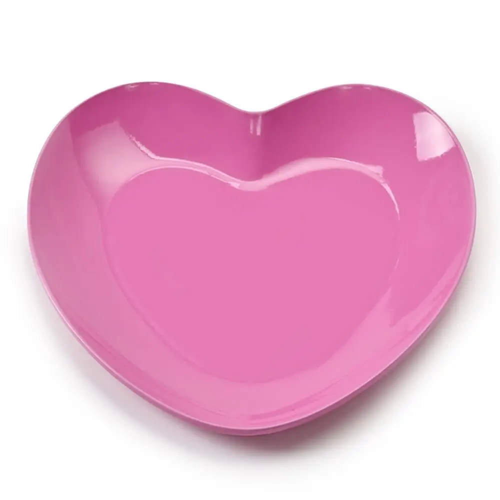 Heart-shaped Jewelry Tray Accessories Creative Universal Cosmetic Storage Tray Stainless Steel Nail Art Tray