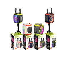 Portable HOPESTAR PARTY130 120W Subwoofer Active Kara Party Wireless Speaker Dual Microphones Bluetooth Communication DC Power