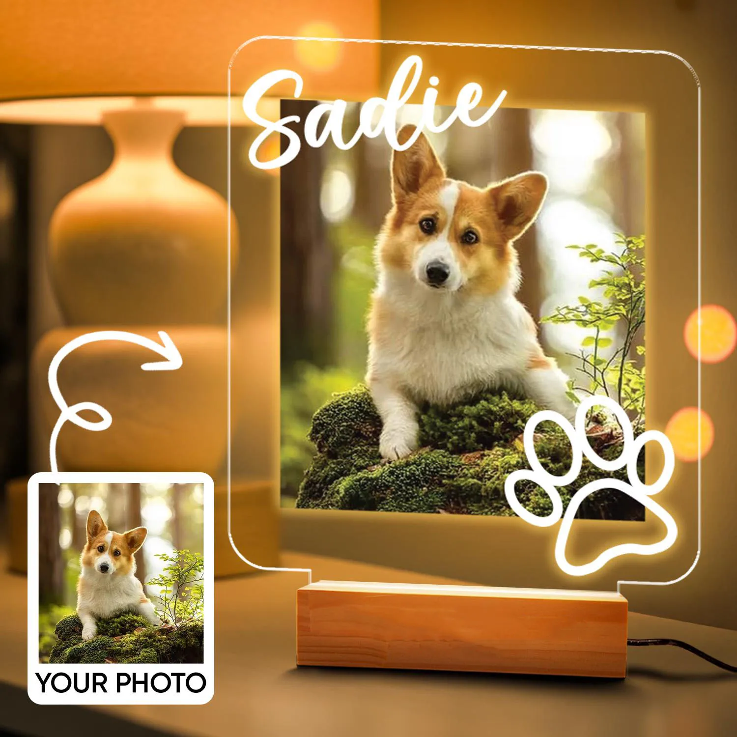 إطار صورة مخصص للحيوانات الأليفة، إطار مخصص متعدد الصور، هدية مثالية لأصحاب الكلاب للاحتفال بحياة الحيوانات الأليفة وتزيين المنزل
