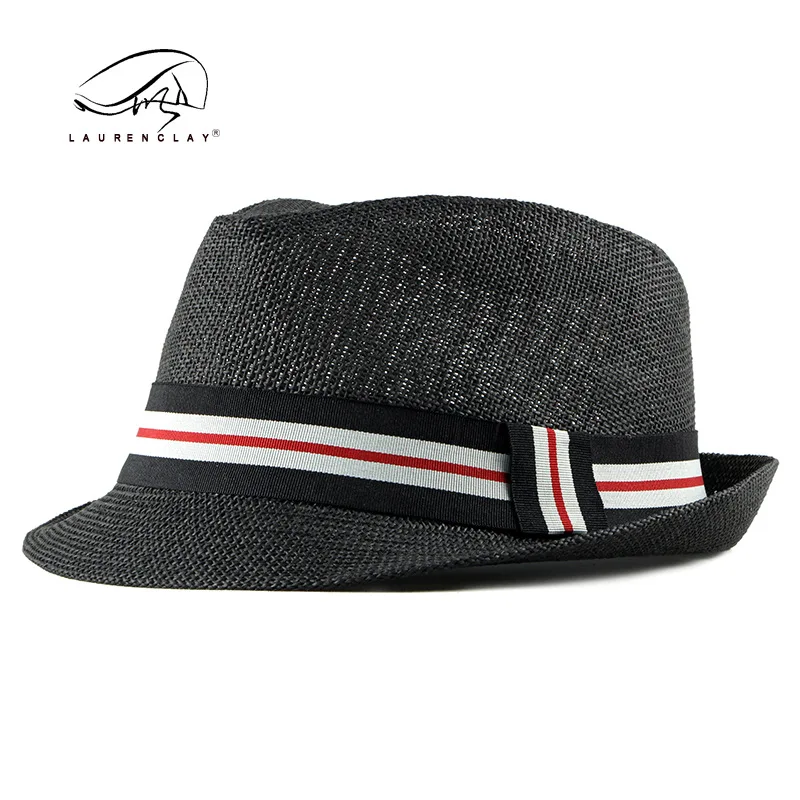 Summer Light Board Casual Cool Top Hat Men's British Jazz Hat Straw Hat Beach Hat Women's Billycock Tide