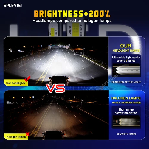 Imagen 2 del producto 2x luz LED para coche H7 faro de luz baja 70W 8000LM XID blanco apto para Nissan Qashqai J10 2006 2007 2008 2009 2010 2011 2012 2013