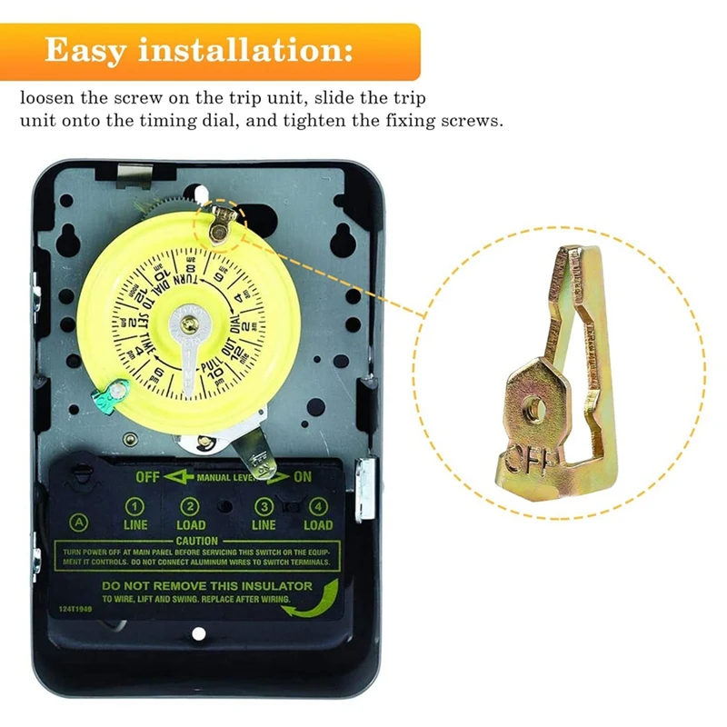 تبديل الوقت تريبرز استبدال ، تناسب سلسلة T100 الموقت ، 156T1978A ، 2 حزمة ، 4 على ، 4 قبالة ، 8 مسامير