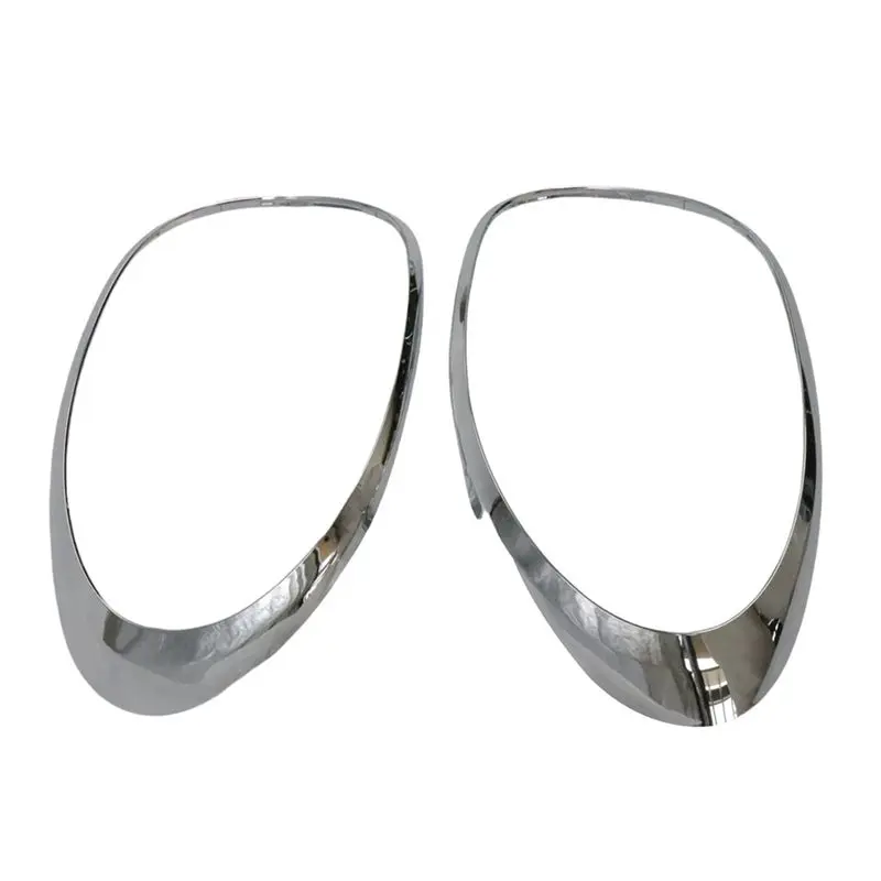 

AEF2-Left+Right Silver Chrome Taillight Surround Cover Trims For Fiat 500L 2014 - 2020 68235996AA 68235995AA